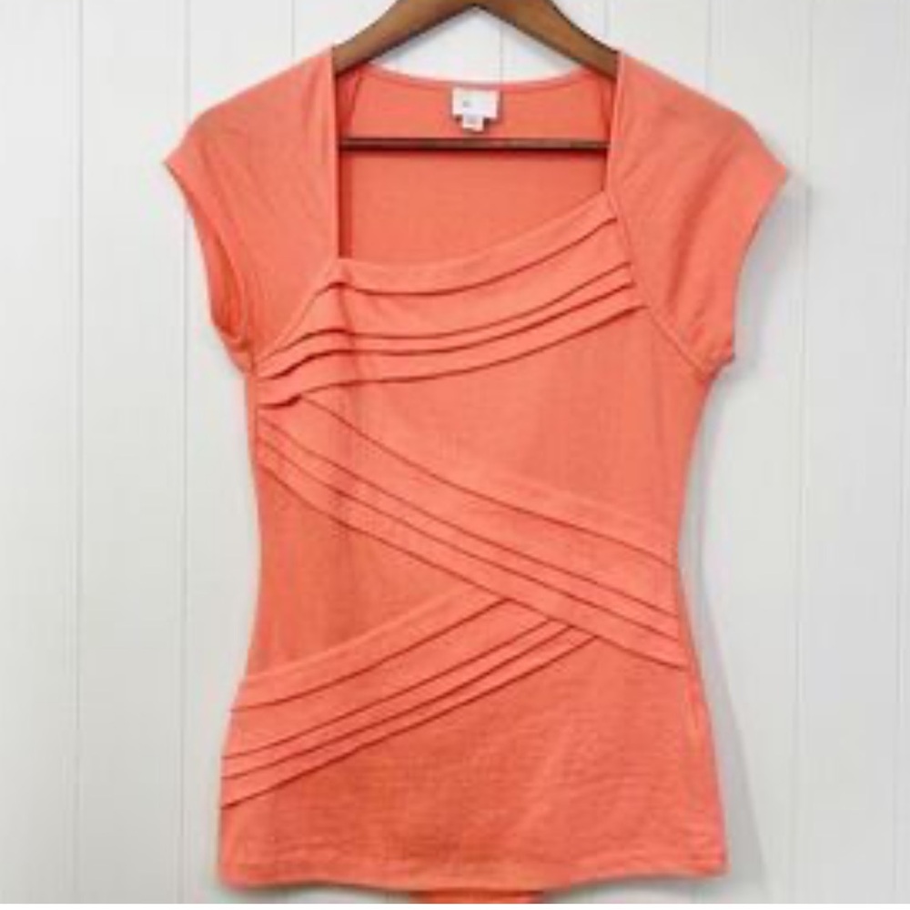 Final Sale 🔥 No More Low Offer Anthropologie Postmark Slanted Layers Tee Small - Picture 1 of 10
